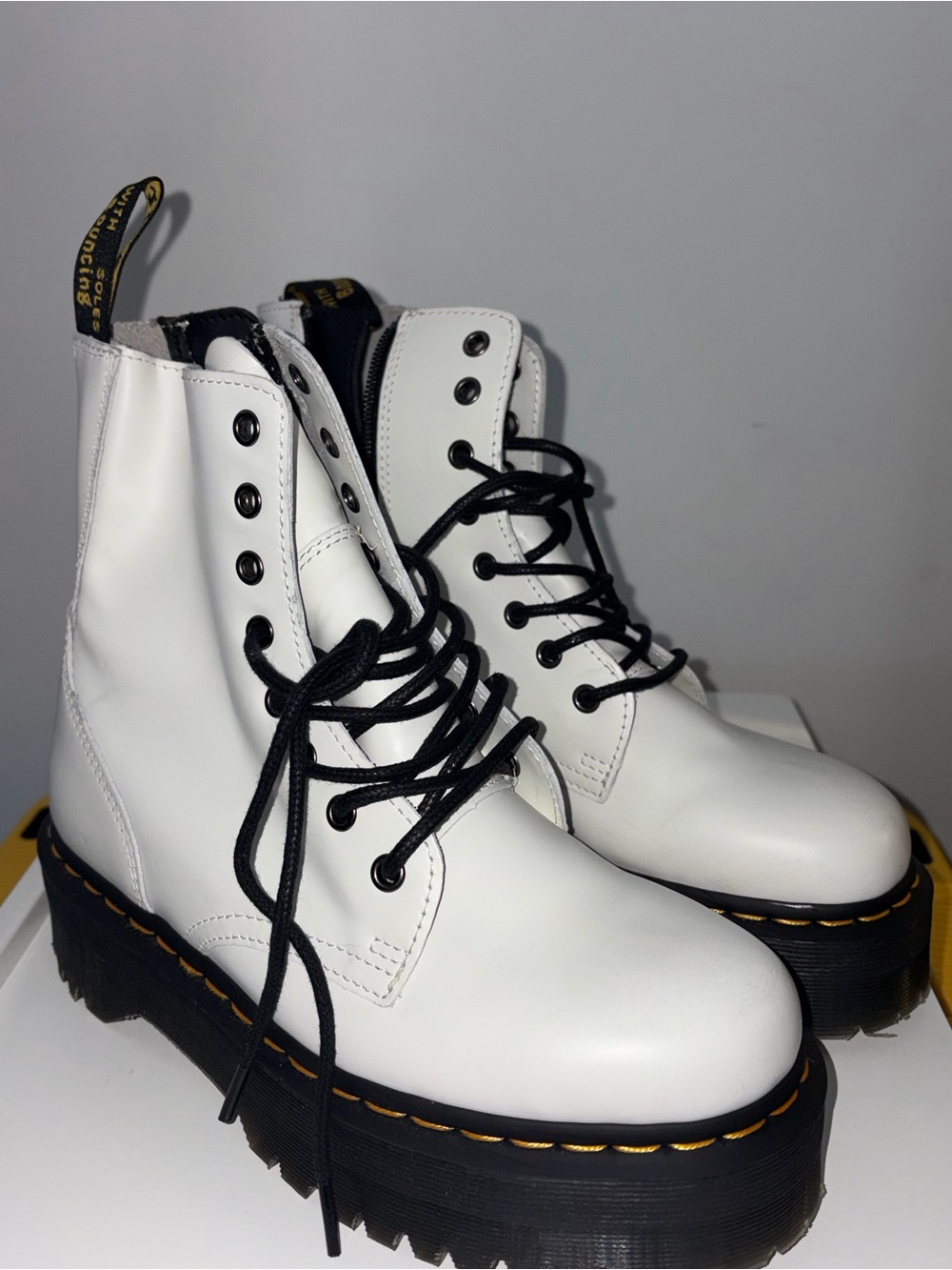 Dr. Martens Jadon Leather Platforms
